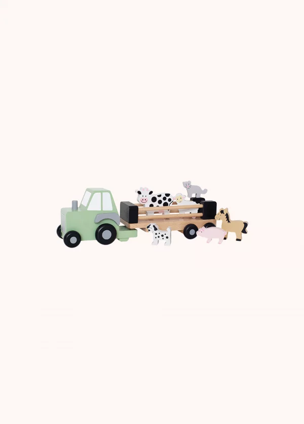 Traktor mit Tieren