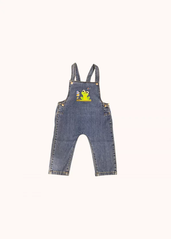 Jeanslatzhose “Frosch”