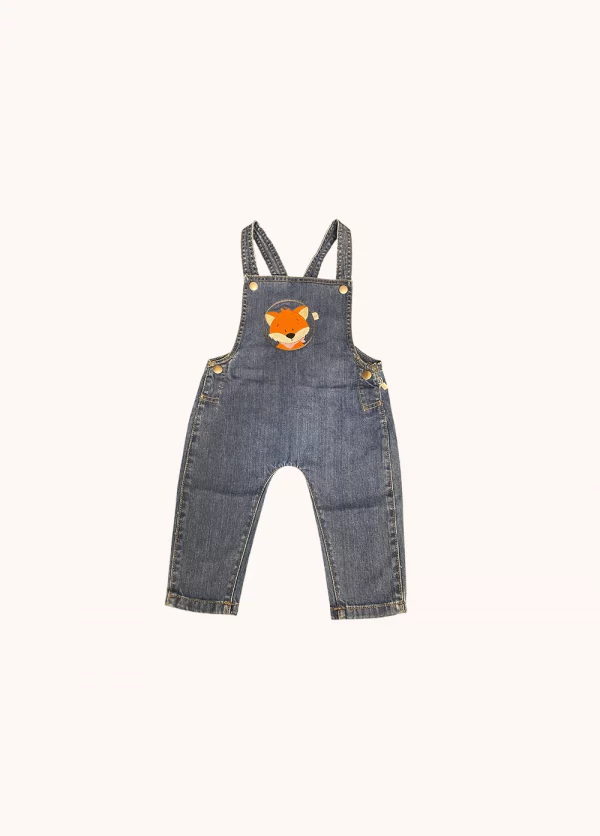 Jeanslatzhose “Fuchs Button”