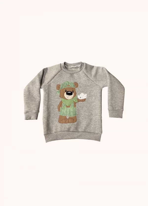 Kinderpullover “Bär mit Schiff“